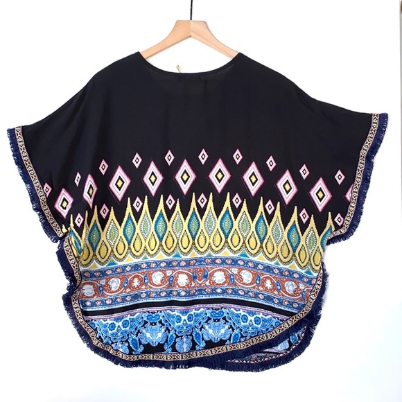 City Mode Aztec printed kimono, NWT, Size M - Picture 7 of 9